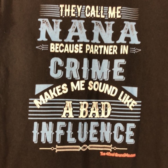 Gildan size medium t shirt they call me nana t shirt black.​​ - Picture 3 of 7